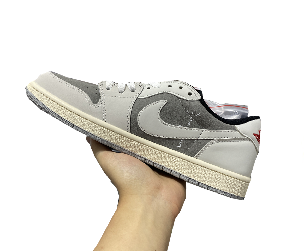 Men's Running Weapon Air Jordan 1 Low Grey Shoes 452 Men's Running Weapon Air Jordan 1 Low Grey Shoes 452