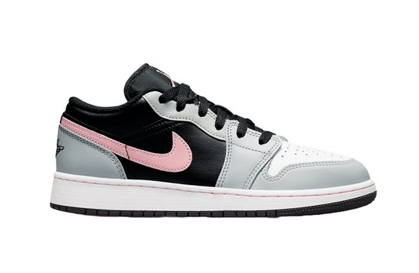 Men's Running Weapon Air Jordan 1 Grey/Pink/Black Low Shoes 280 Men's Running Weapon Air Jordan 1 Grey/Pink/Black Low Shoes 280