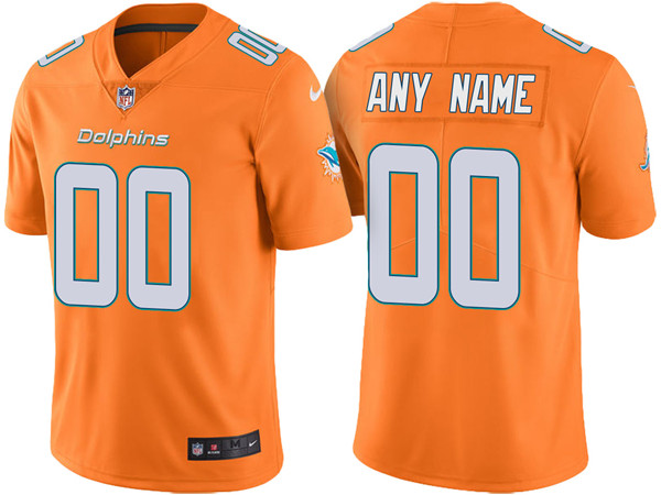 Youth Miami Dolphins ACTIVE PLAYER Custom Orange Vapor Untouchable Limited Stitched Jersey Youth Miami Dolphins ACTIVE PLAYER Custom Orange Vapor Untouchable Limited Stitched Jersey