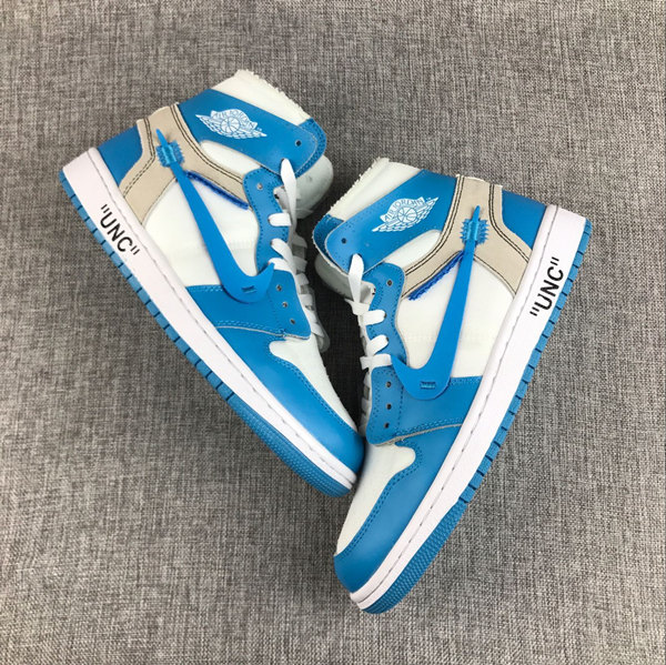 Men's Running Weapon Air Jordan 1 Blue/White Shoes 155 Men's Running Weapon Air Jordan 1 Blue/White Shoes 155