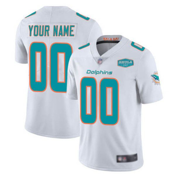 Youth Dolphins Active Players Custom White 347 Shula Patch Vapor Untouchable Limited Stitched NFL Jersey Youth Dolphins Active Players Custom White 347 Shula Patch Vapor Untouchable Limited Stitched NFL Jersey