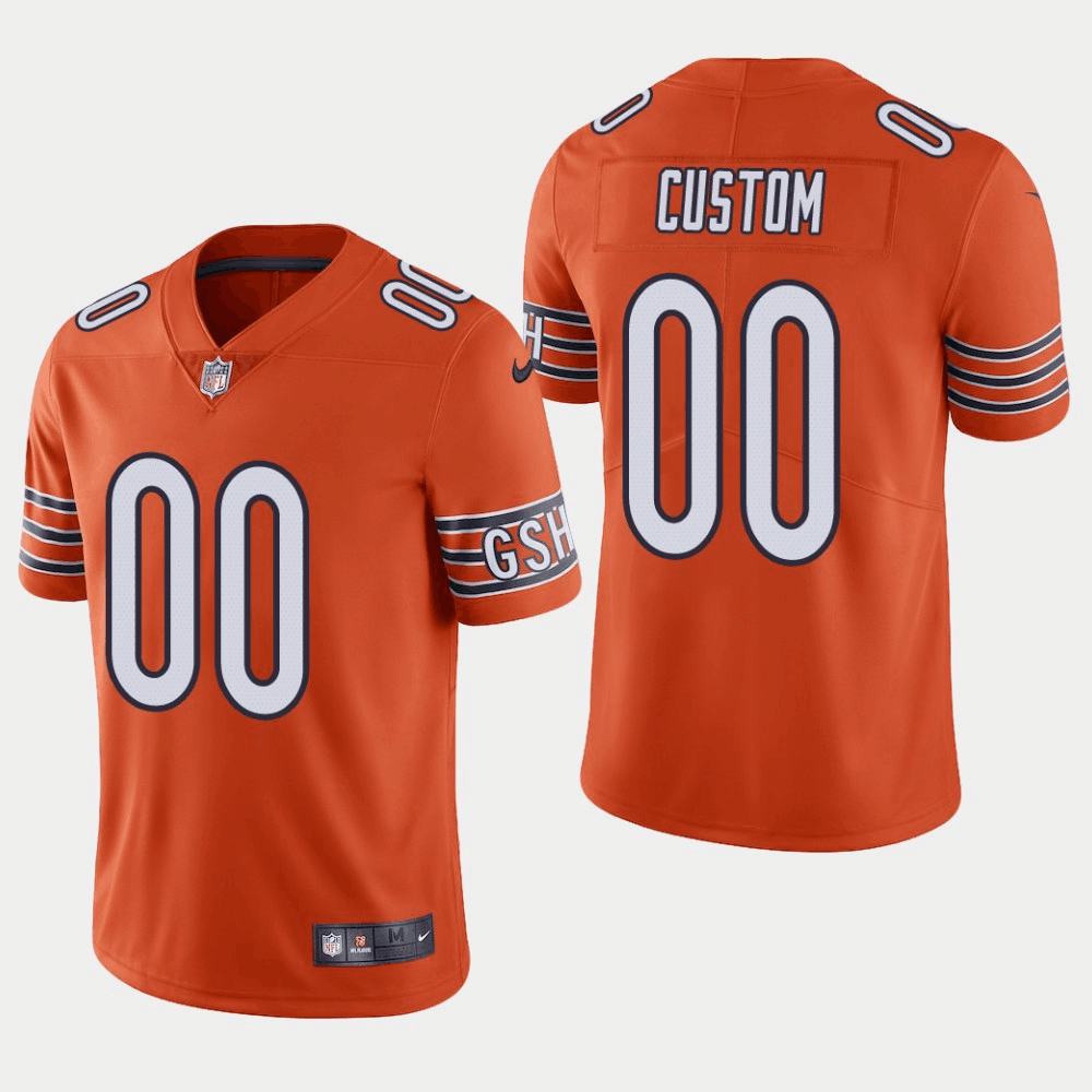 Youth Chicago Bears Active Player Custom Orange Vapor Untouchable Stitched Jersey Youth Chicago Bears Active Player Custom Orange Vapor Untouchable Stitched Jersey