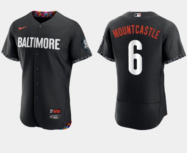 Men's Baltimore Orioles #6 Ryan Mountcastle Black 2023 City Connect Flex Base Stitched Baseball Jersey Men's Baltimore Orioles #6 Ryan Mountcastle Black 2023 City Connect Flex Base Stitched Baseball Jersey