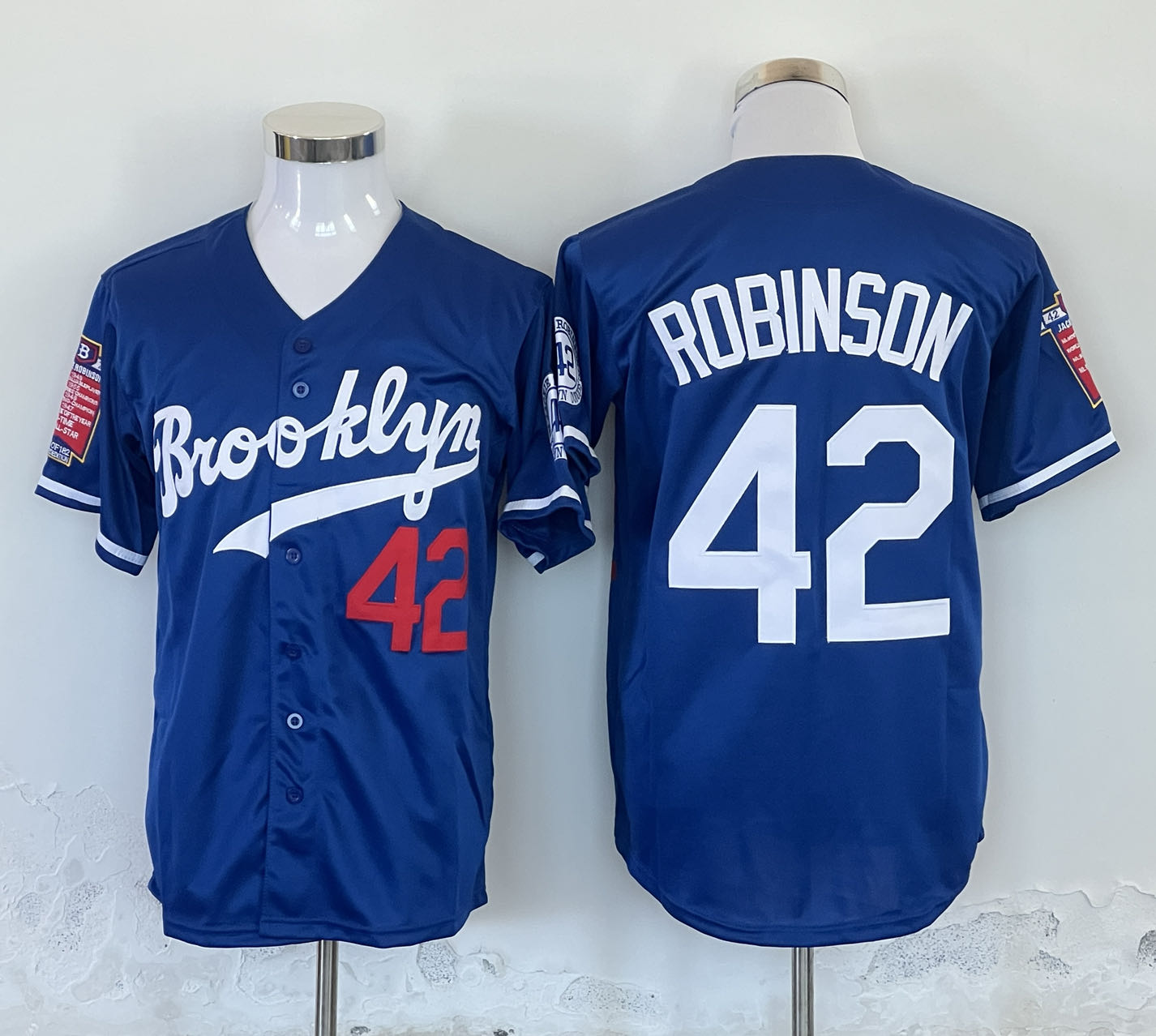 Men's Los Angeles Dodgers #42 Jackie Robinson Blue Stitched Baseball Jersey Men's Los Angeles Dodgers #42 Jackie Robinson Blue Stitched Baseball Jersey