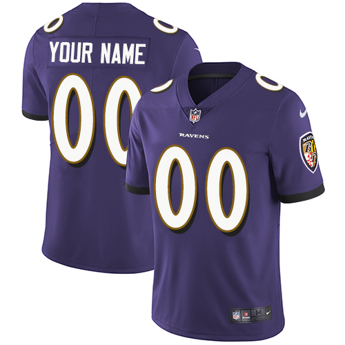 Youth Baltimore Ravens ACTIVE PLAYER Custom Purple Vapor Untouchable Limited Stitched Jersey Youth Baltimore Ravens ACTIVE PLAYER Custom Purple Vapor Untouchable Limited Stitched Jersey