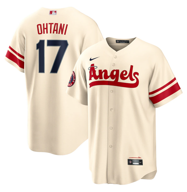 Youth Los Angeles Angels #17 Shohei Ohtani 2022 Cream City Connect Stitched Jersey