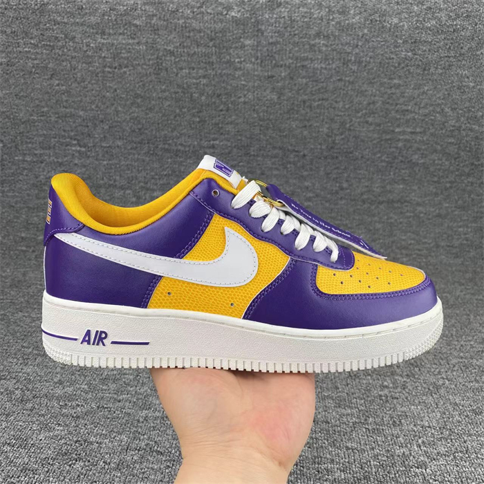 Men's Air Force 1 Low Purple/Yellow Shoes Top 0320