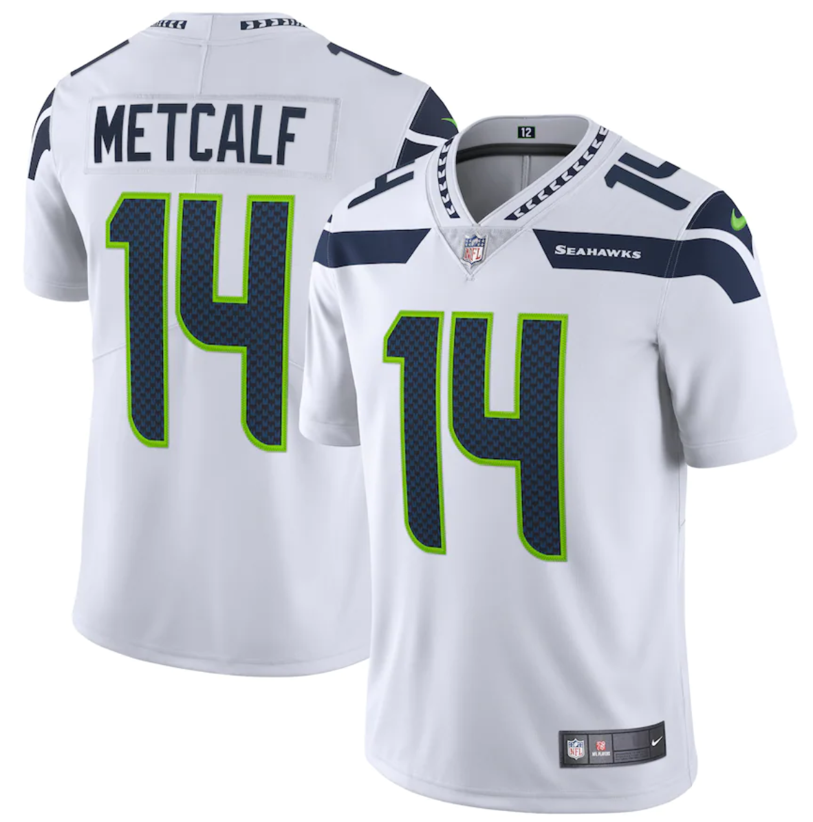 Youth Seattle Seahawks #14 DK Metcalf White Vapor Untouchable L Limited Stitched NFL Jersey Youth Seattle Seahawks #14 DK Metcalf White Vapor Untouchable L Limited Stitched NFL Jersey