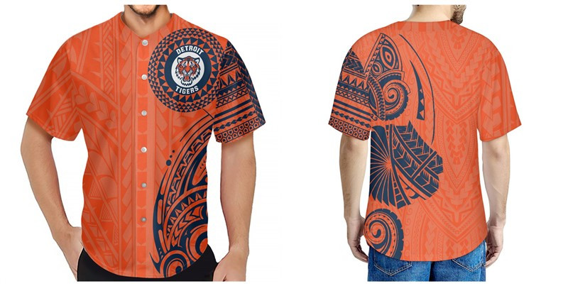 Men's Detroit Tigers Orange Baseball Jersey