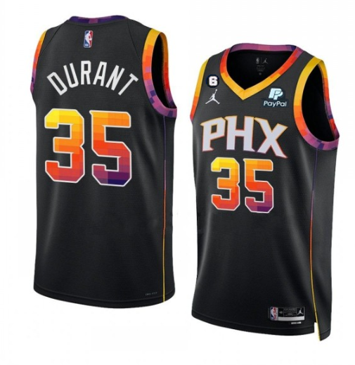 Men's Phoenix Suns #35 Kevin Durant Black 2022/23 Statement Edition Stitched Basketball Jersey Men's Phoenix Suns #35 Kevin Durant Black 2022/23 Statement Edition Stitched Basketball Jersey