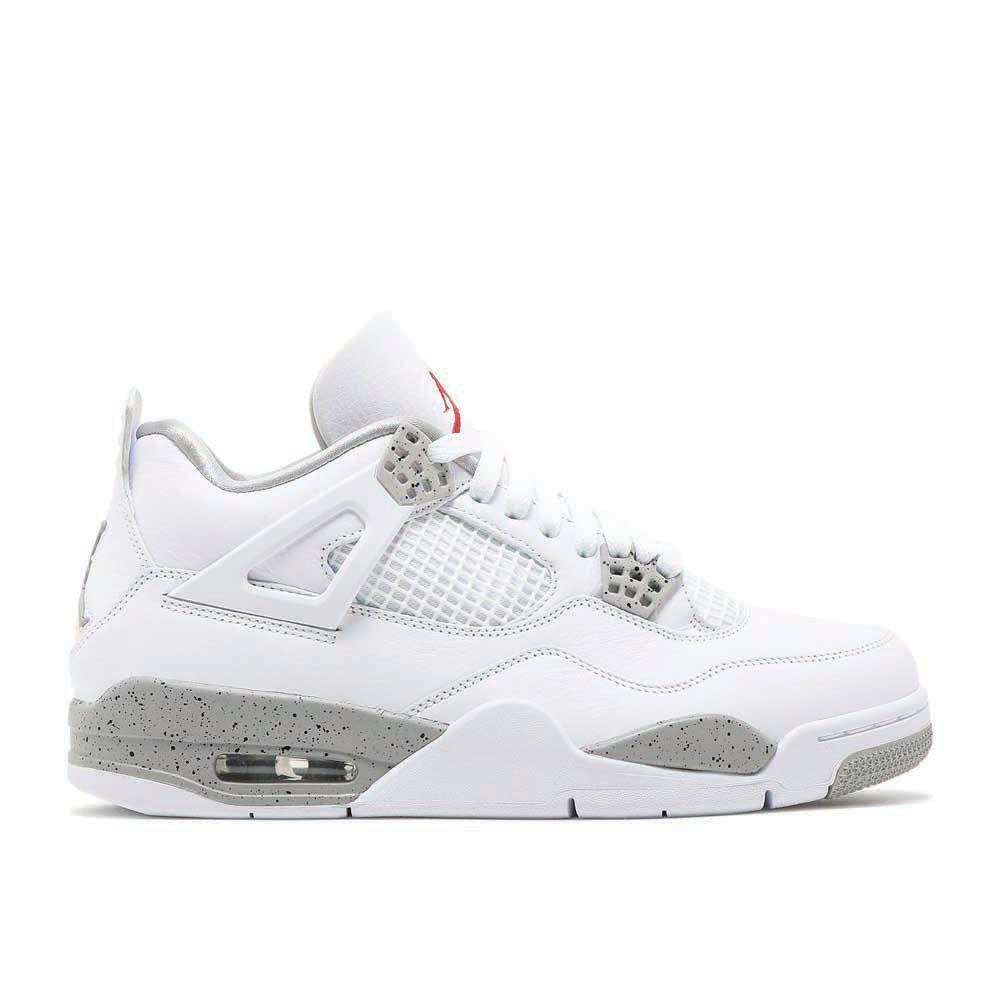 Men's Air Jordan 4 Retro White Oreo Iconic Style Footwear