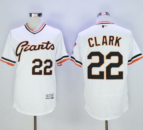 Youth Giants #22 Will Clark White Flexbase Authentic Collection Cooperstown Stitched MLB Jersey Youth Giants #22 Will Clark White Flexbase Authentic Collection Cooperstown Stitched MLB Jersey