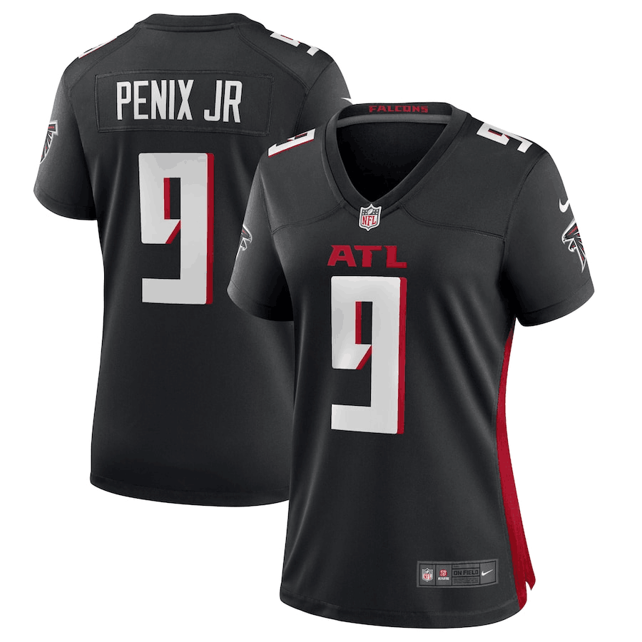 Women's Atlanta Falcons #9 Michael Penix Jr Black Stitched Jersey(Run Small)