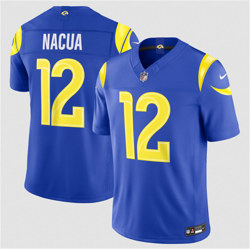 Women's Los Angeles Rams #12 Puka Nacua Royal 2026 F.U.S.E. Vapor Limited Stitched Football Jersey(Run Small)