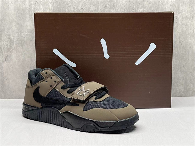 Women Running Weapon Running weapon Travis Scott x Jordan Jumpman Jack Black/Brown Shoes 001