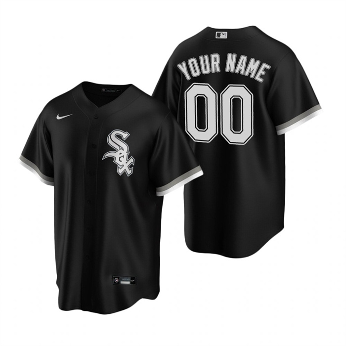 Youth Chicago White Sox Active Player Custom Black Cool Base Stitched Baseball Jersey Youth Chicago White Sox Active Player Custom Black Cool Base Stitched Baseball Jersey